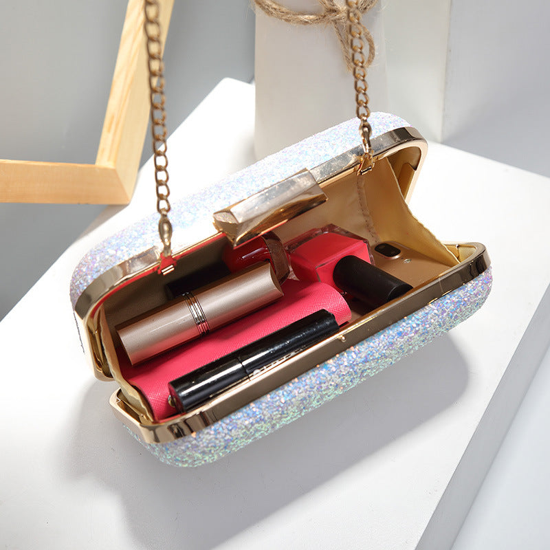 Damen Clutch-Tasche mit funkelnder Glitzeroberfläche Nord Taschen