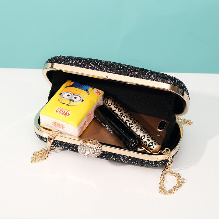 Damen Glamouröse Clutch mit funkelndem Glitzer Nord Taschen
