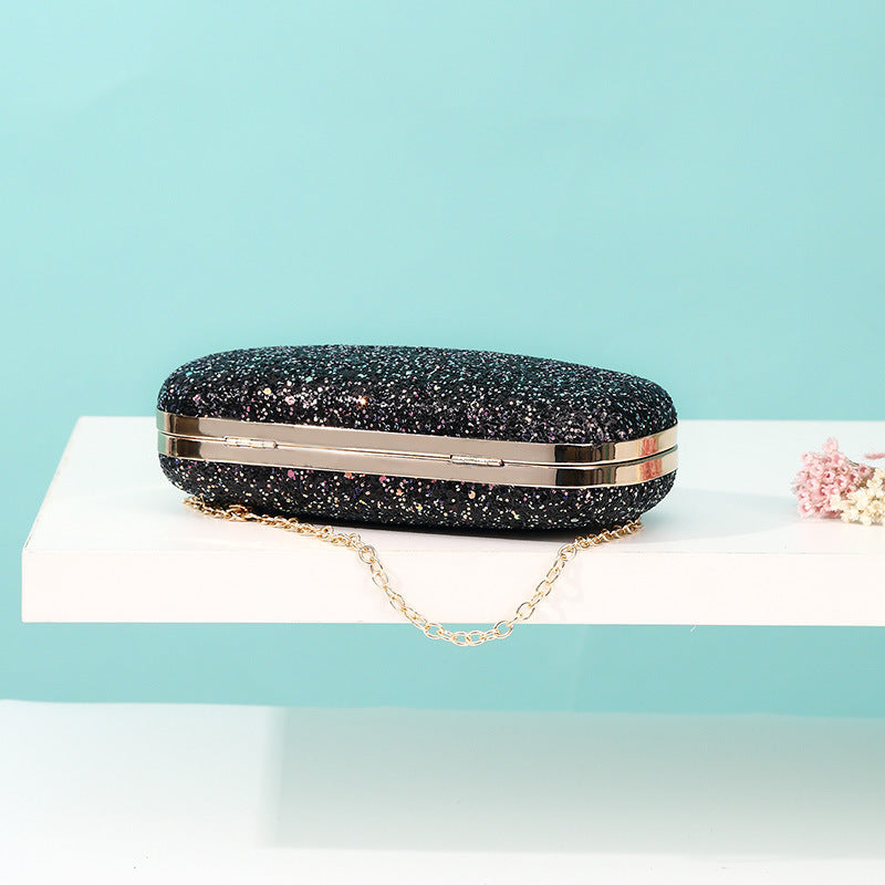 Damen Glamouröse Clutch mit funkelndem Glitzer Nord Taschen