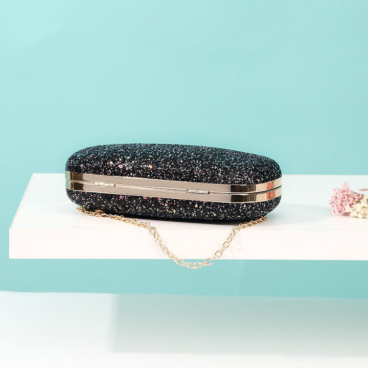Damen Glamouröse Clutch mit funkelndem Glitzer Nord Taschen