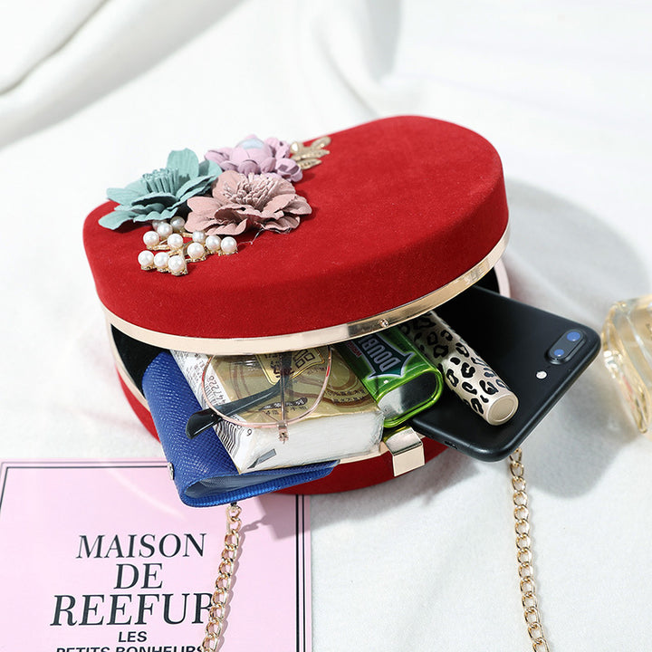 Damen Clutch-Tasche mit floralen Akzenten Nord Taschen