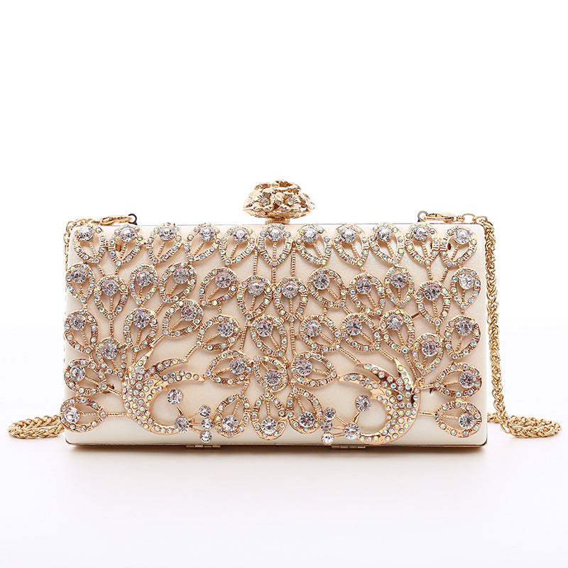 Damen Glänzende Abendtasche mit funkelnden Strassdetails Nord Taschen