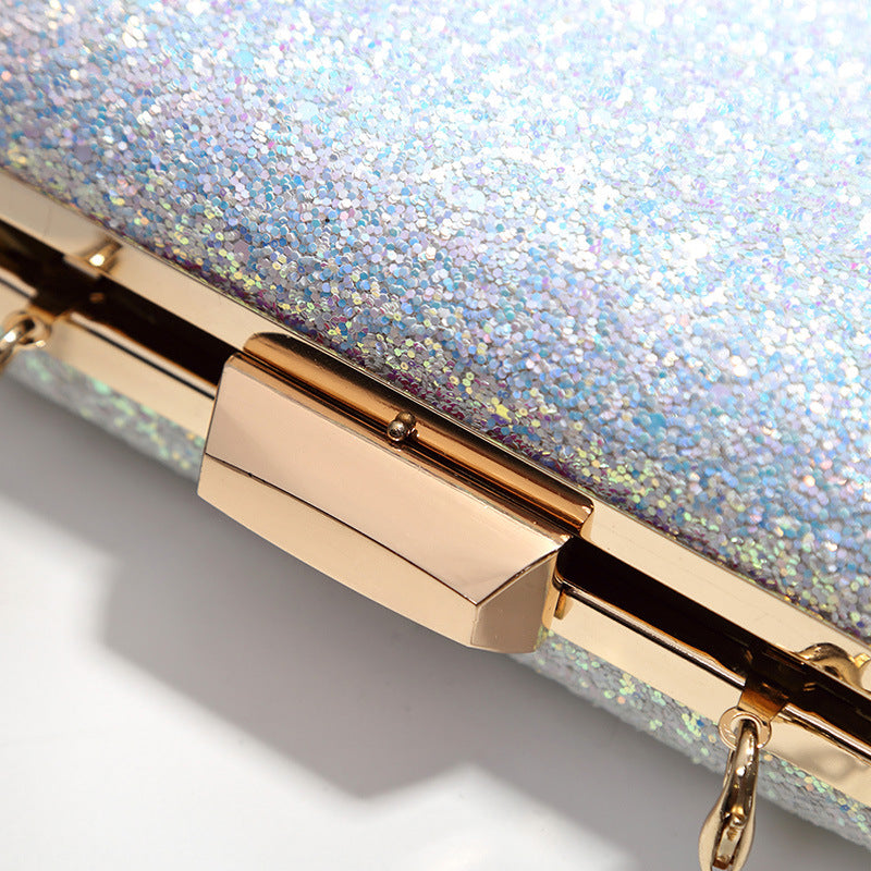 Damen Clutch-Tasche mit funkelnder Glitzeroberfläche Nord Taschen