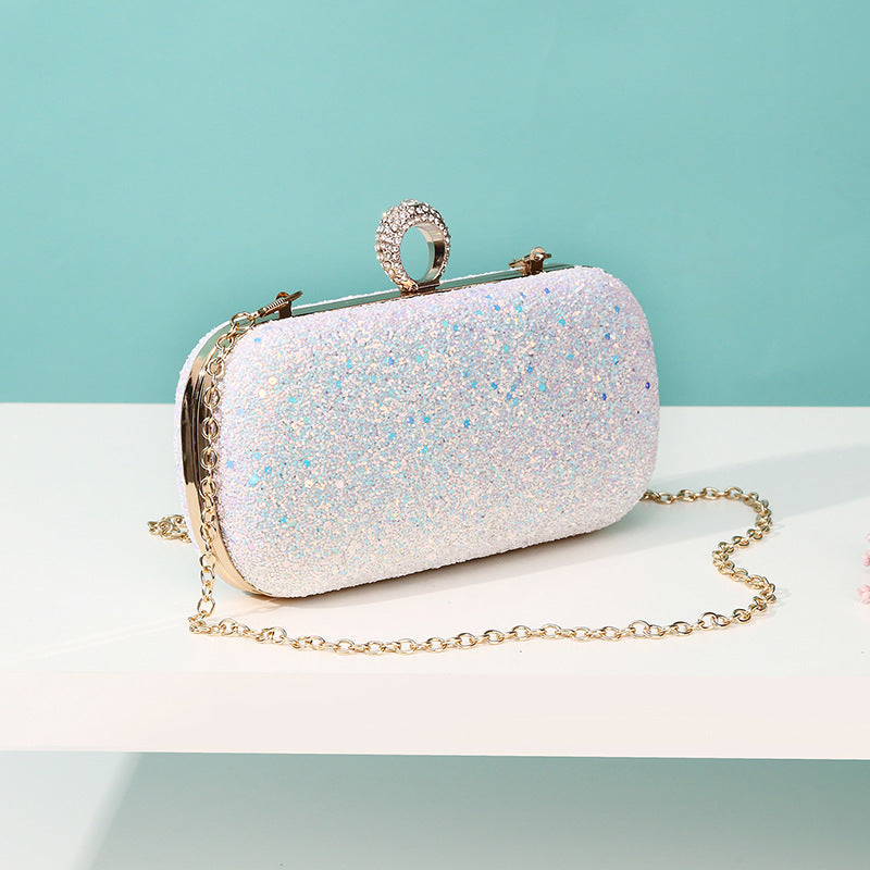 Damen Glamouröse Clutch mit funkelndem Glitzer Nord Taschen