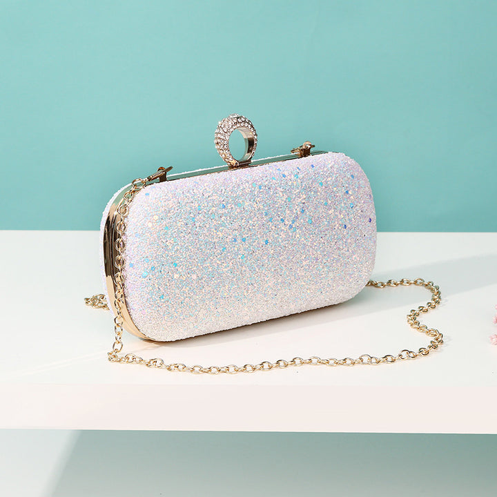 Damen Glamouröse Clutch mit funkelndem Glitzer Nord Taschen