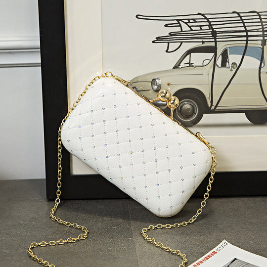 Damen elegante Clutch mit funkelnden Strassapplikationen Nord Taschen