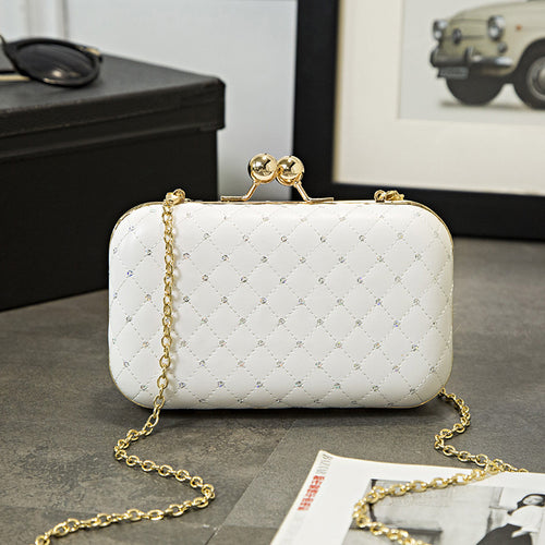 Damen elegante Clutch mit funkelnden Strassapplikationen Nord Taschen