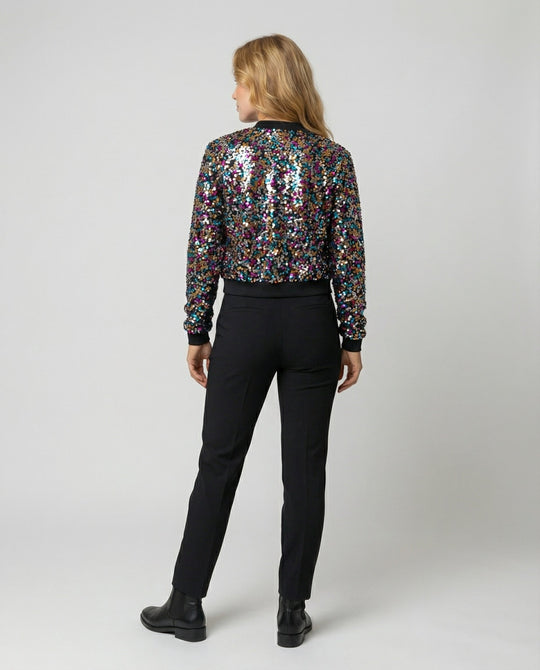 Damen Bomberjacke mit Pailletten - Vittorelli
