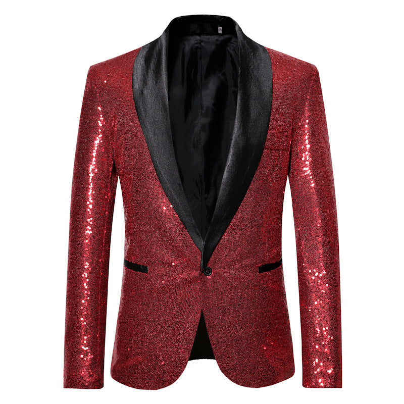 Stilvoller Pailletten-Blazer für Herren