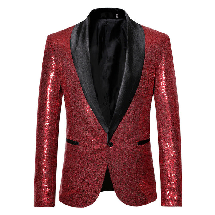 Stilvoller Pailletten-Blazer für Herren