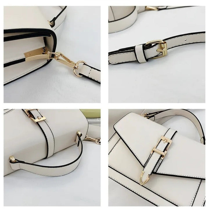 Nord Taschen | für Damen - Elegante Handtasche mit Goldschnalle und verstellbarem Riemen