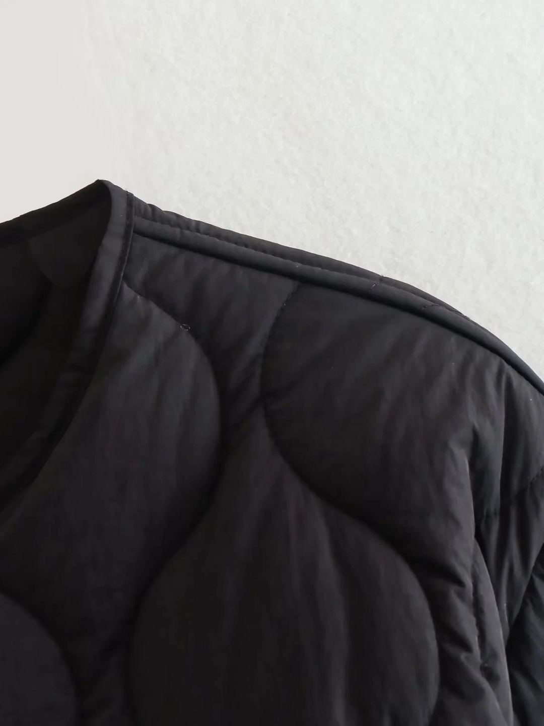 Gepolsterte Jacke Damen, Leichtes Übergröße Modell mit Taschen, Knopfverschluss