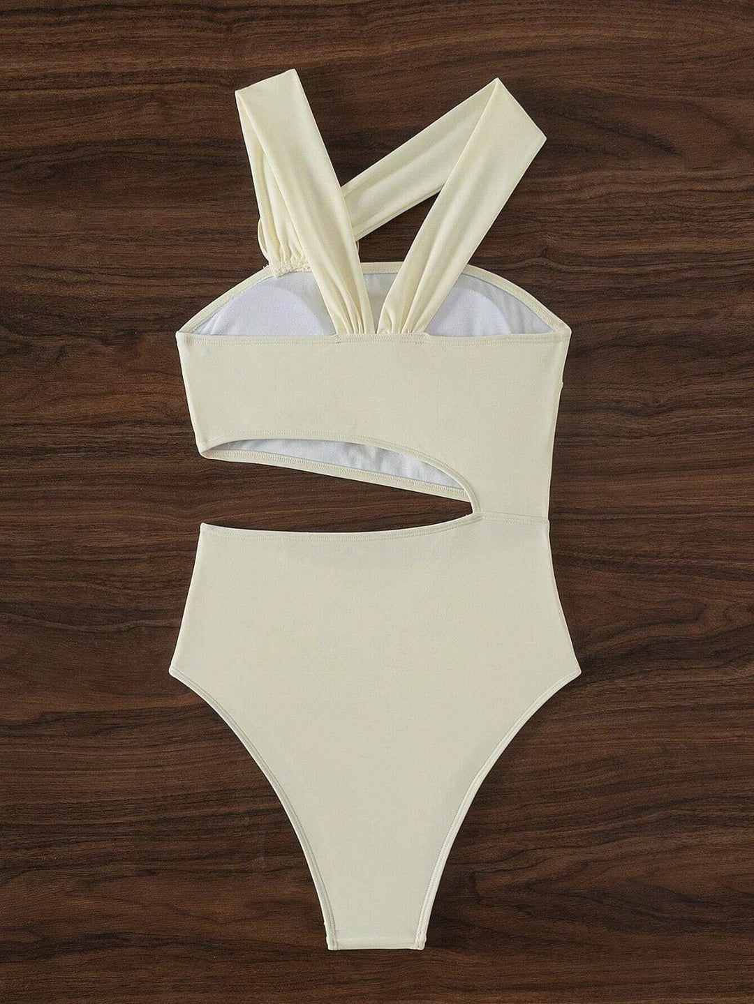 Einfarbiger sexy hohler Badeanzug