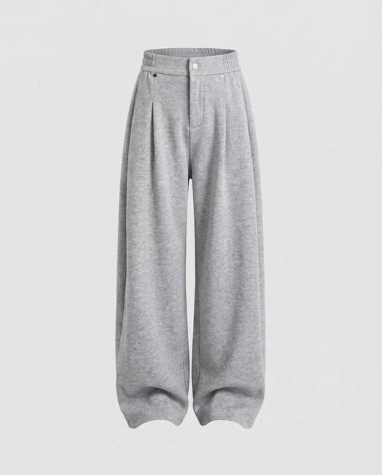 Damen Extraweite Fleecegefütterte Palazzo‑Sweathose Nord Taschen
