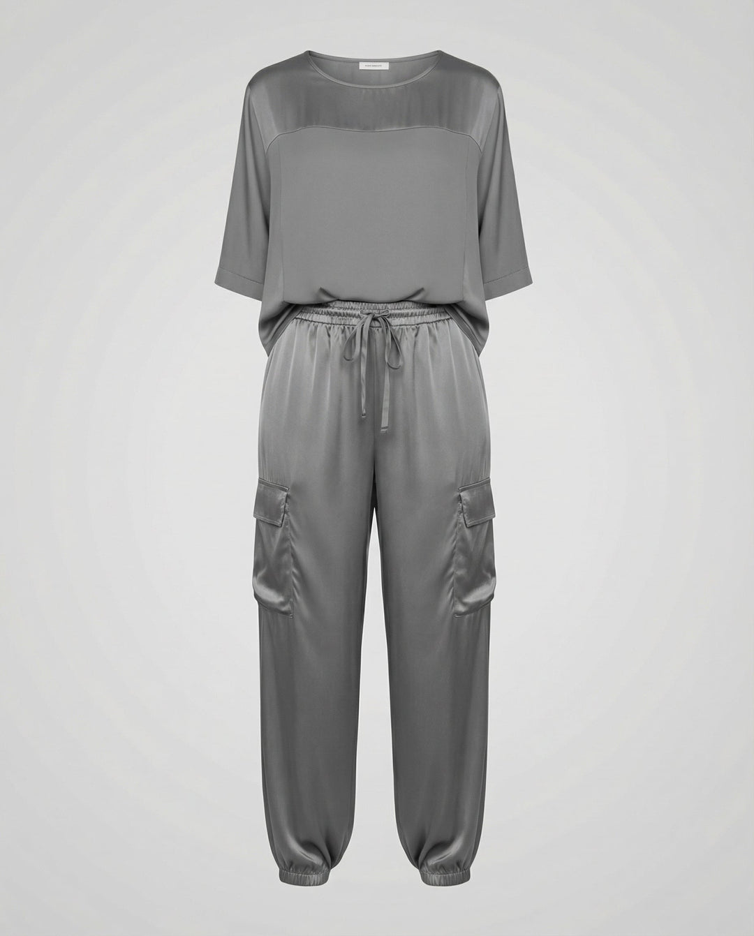 Eleganter Satin Zweiteiler Damen