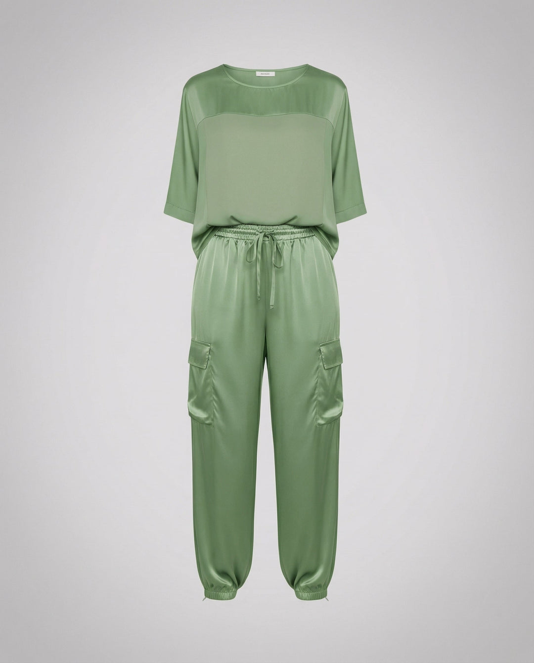 Eleganter Satin Zweiteiler Damen