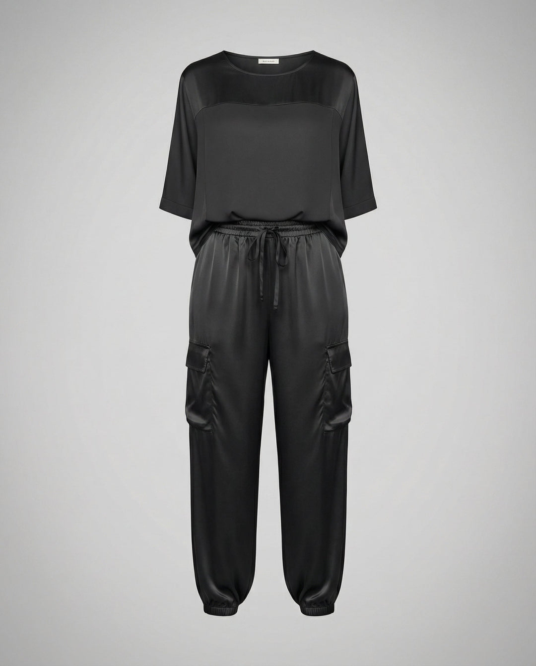 Eleganter Satin Zweiteiler Damen