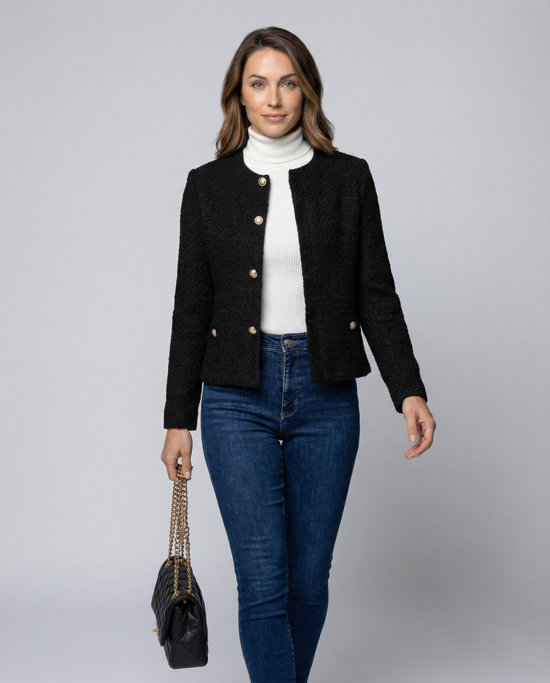 Schlichte Einreihige Damenjacke Elegant