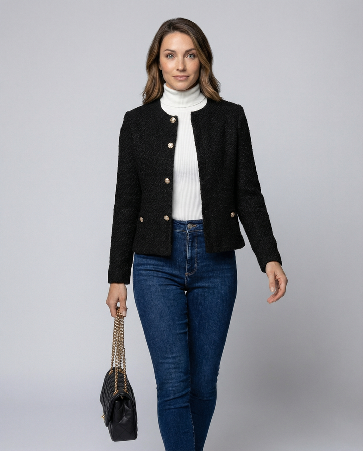 Schlichte Einreihige Damenjacke Elegant