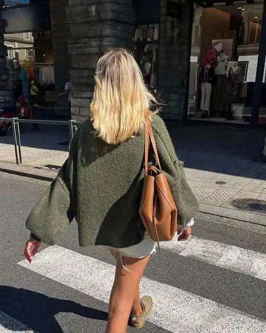 Nord Taschen - Flauschiger Oversize Strickpullover