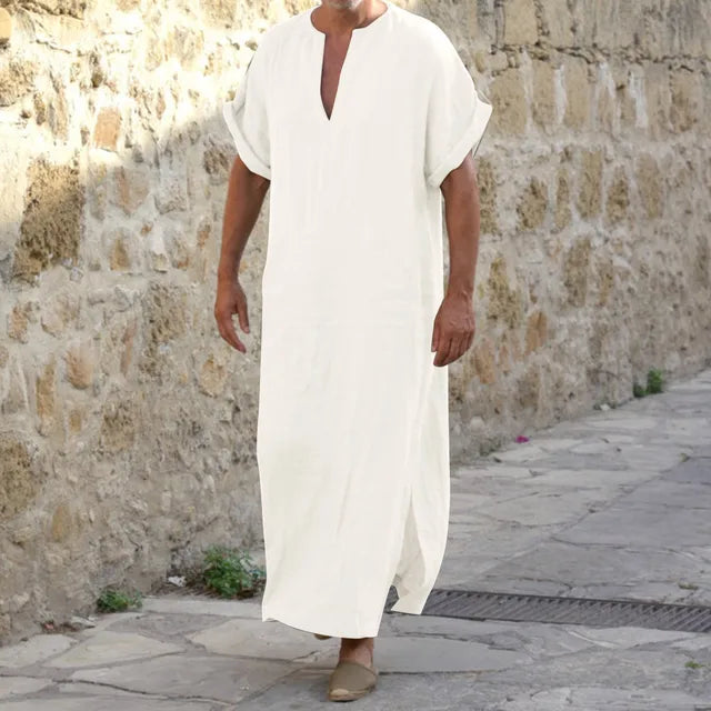 Nord Taschen | Bequeme Djellaba mit V-Ausschnitt