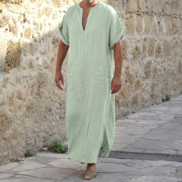 Nord Taschen | Bequeme Djellaba mit V-Ausschnitt