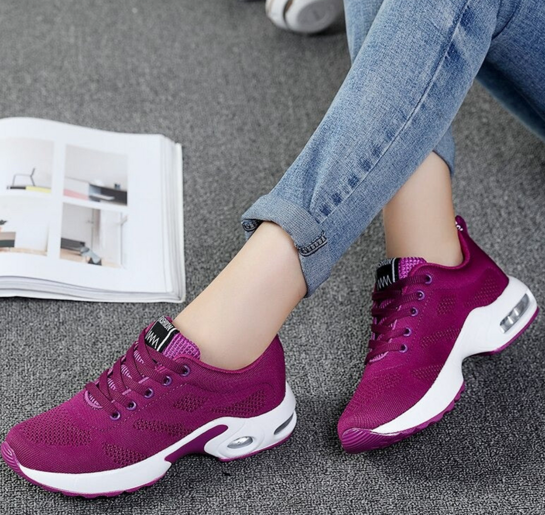 Orthopädische Leichte, Atmungsaktive Sport-Sneaker für Damen Sportlicher Casual-Running-Schuh mit Air-Cushion-Sohle