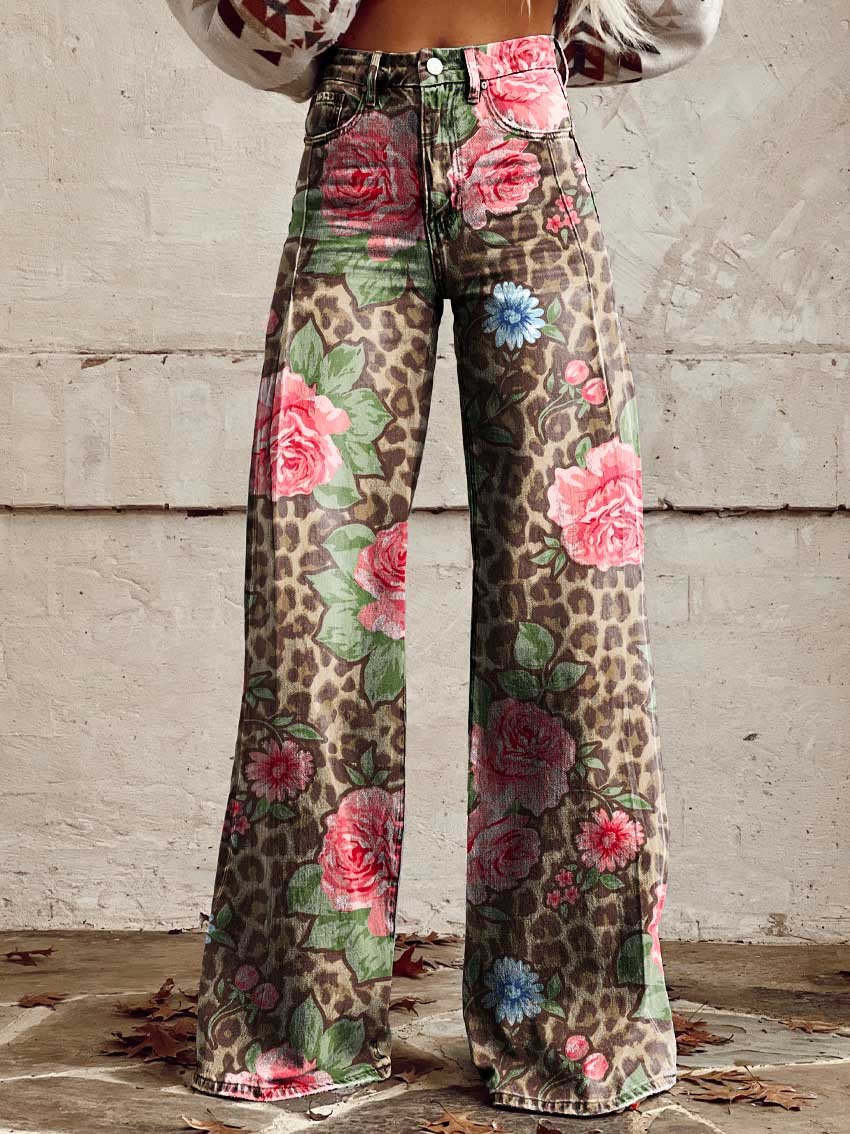 Nord Taschen | Stylische Jeans mit Blumenmuster