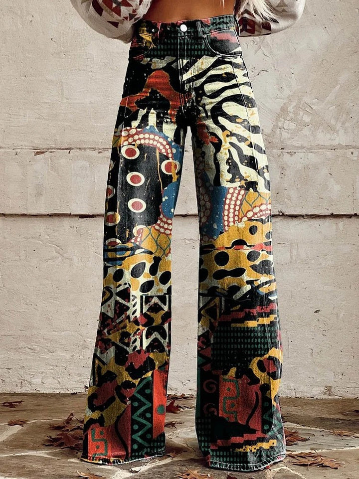 Nord Taschen | Stylische Jeans mit Blumenmuster
