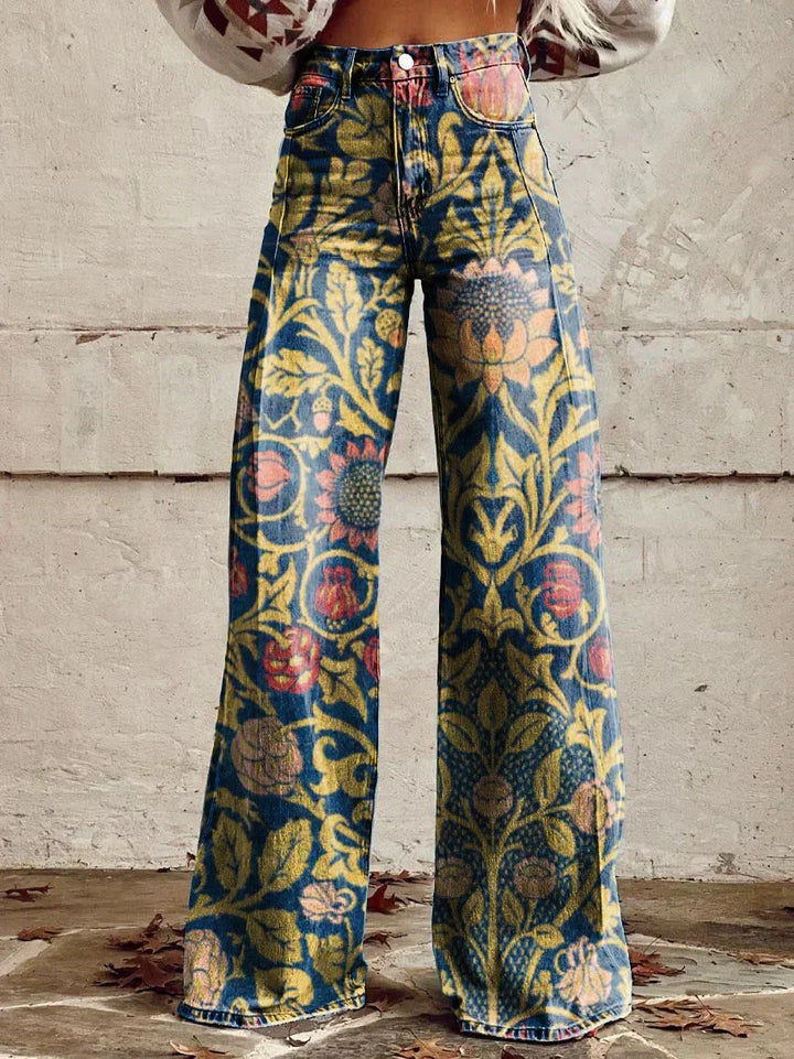 Nord Taschen | Stylische Jeans mit Blumenmuster
