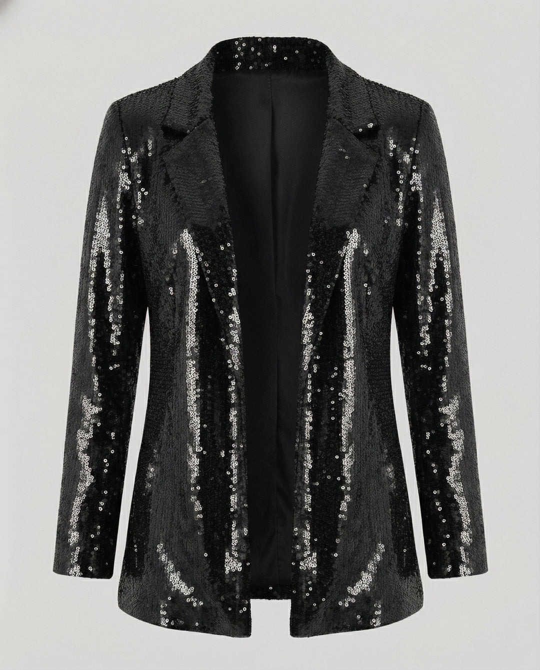 Glamouröser Pailletten Revers Blazer