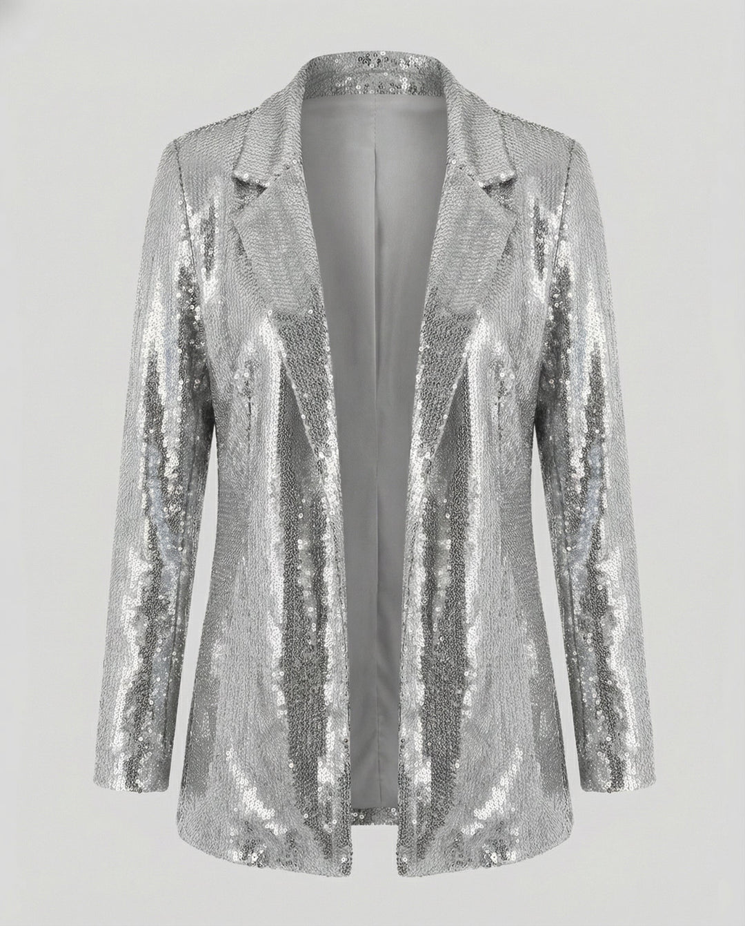 Glamouröser Pailletten Revers Blazer