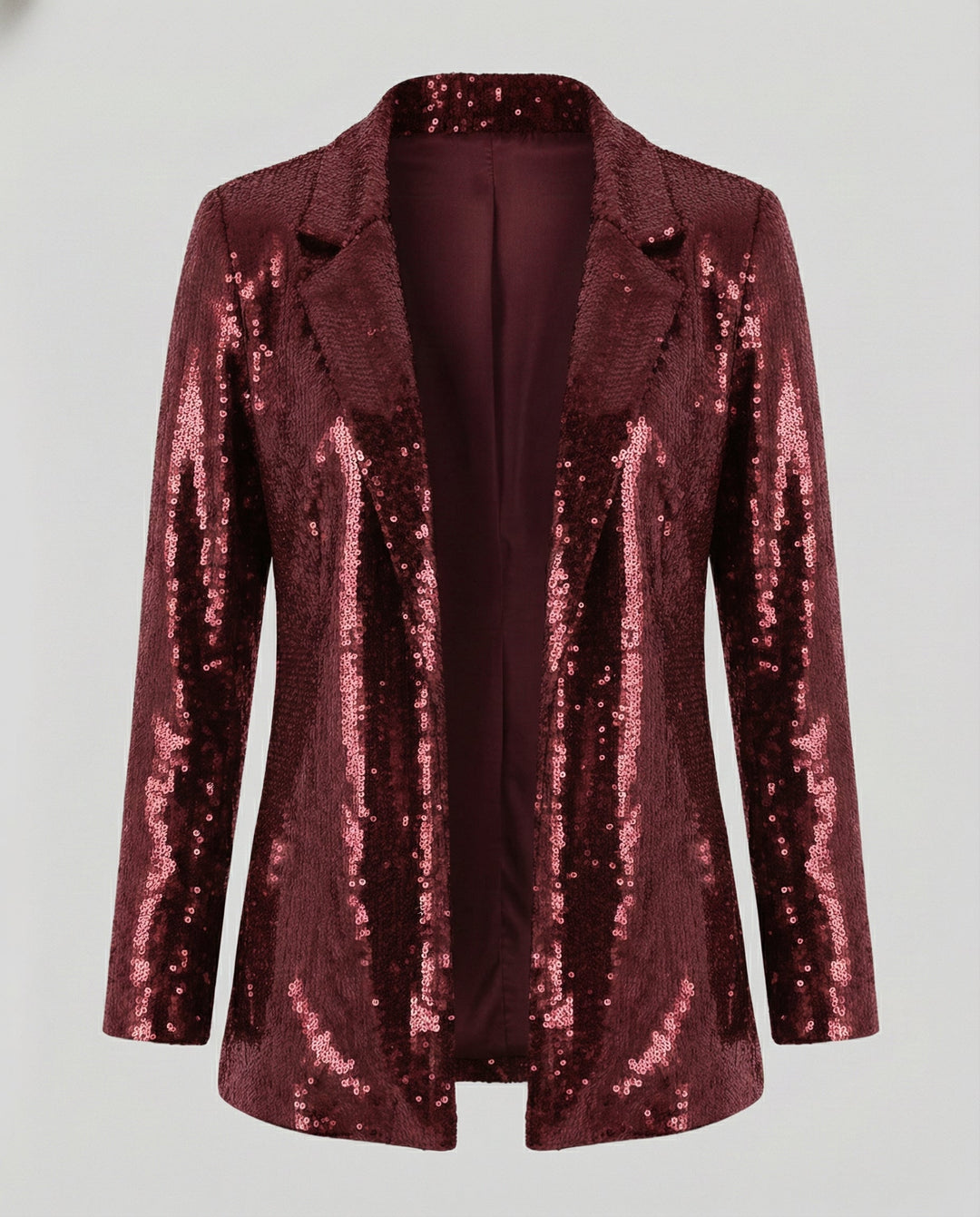 Glamouröser Pailletten Revers Blazer