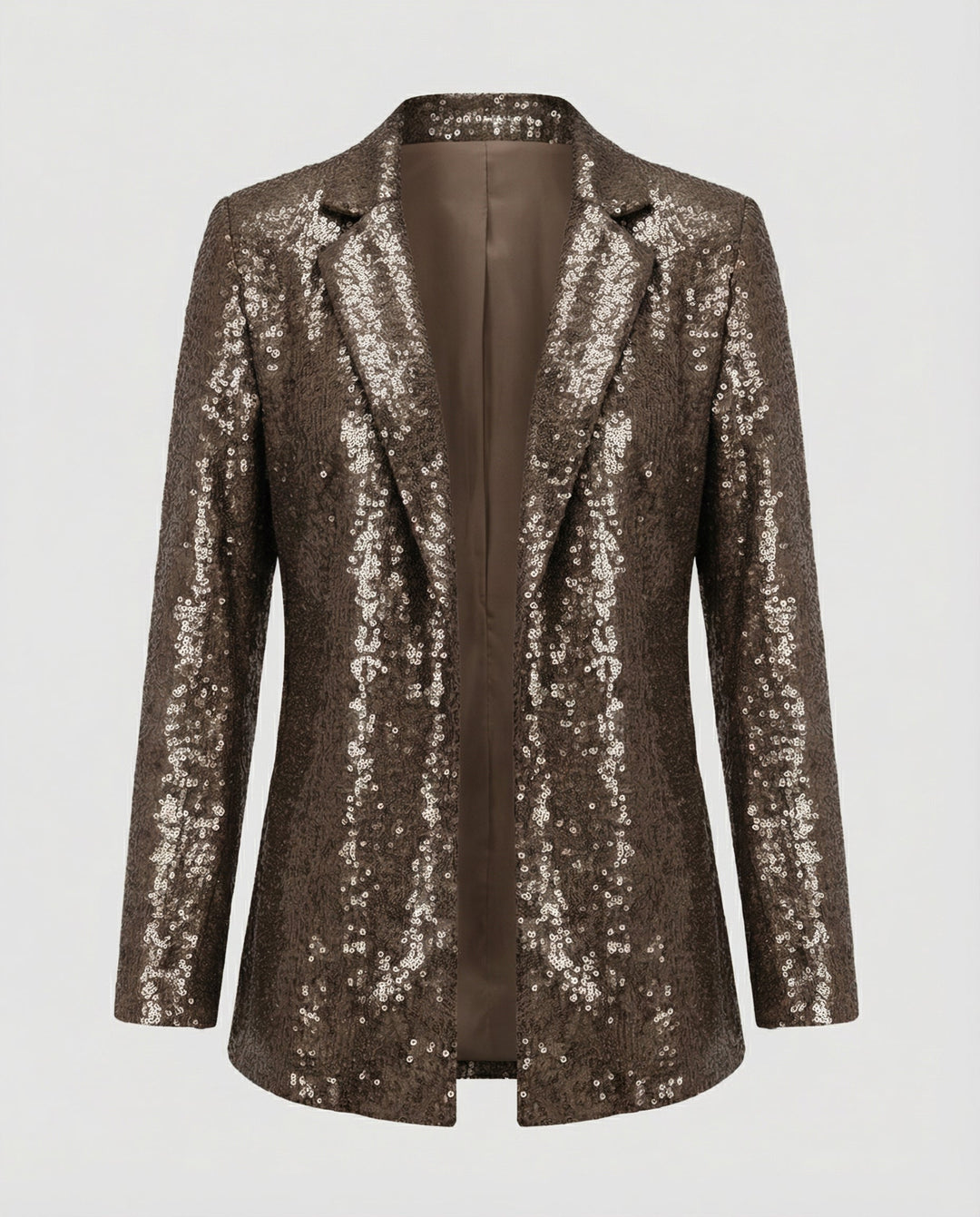 Glamouröser Pailletten Revers Blazer