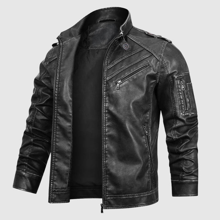 Biker Streetwear Lederjacke