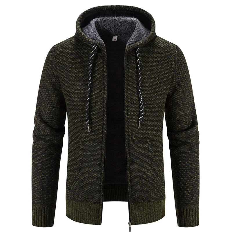 Nord Taschen - Lässige Herbst Strickjacke mit Kapuze für Männer