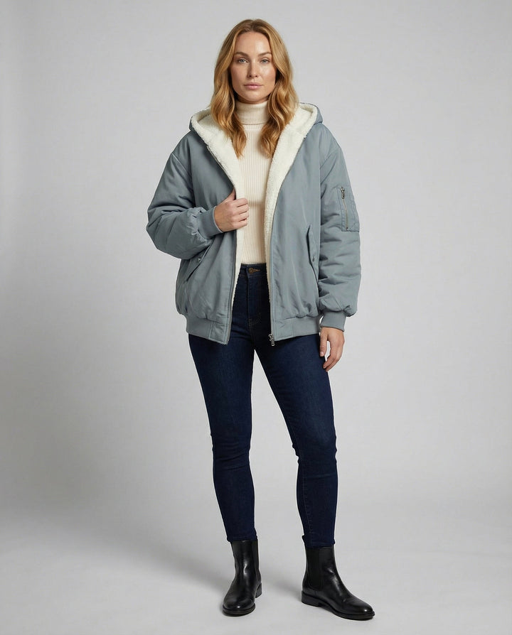 Wendbare Oversize Winterjacke