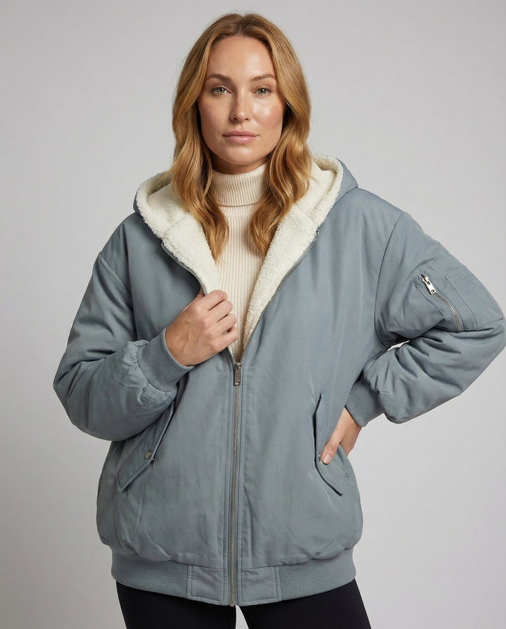Wendbare Oversize Winterjacke