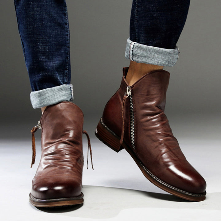 Lässige Herbst Stilvolle Stiefel mit Reißverschluss für Männer