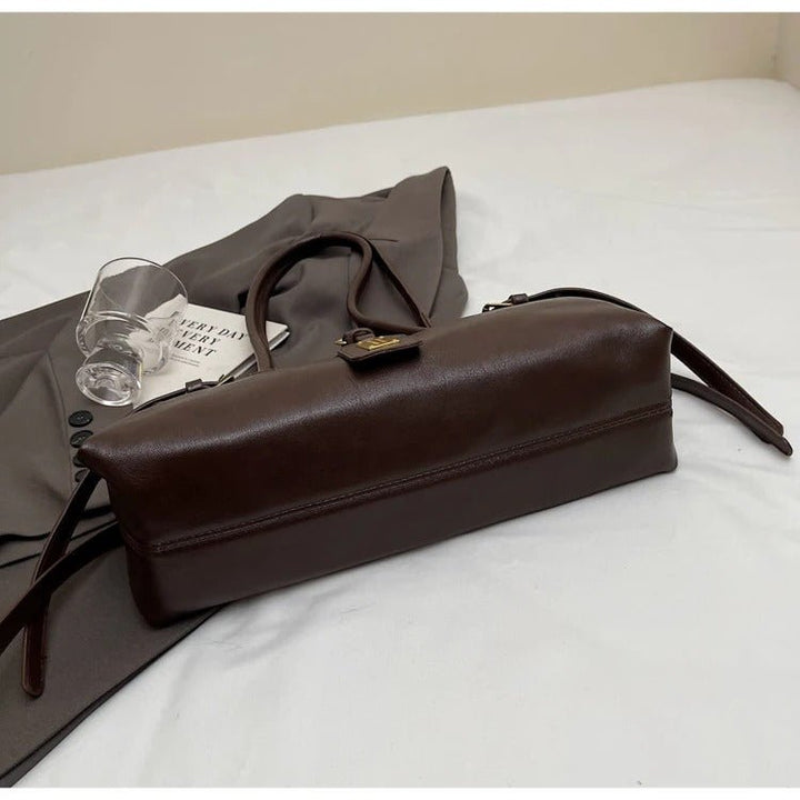 Nord Taschen | Schultertasche im Barrel-Design aus PU-Leder