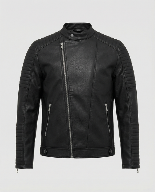 Elegante Taillierte Lederjacke Damen
