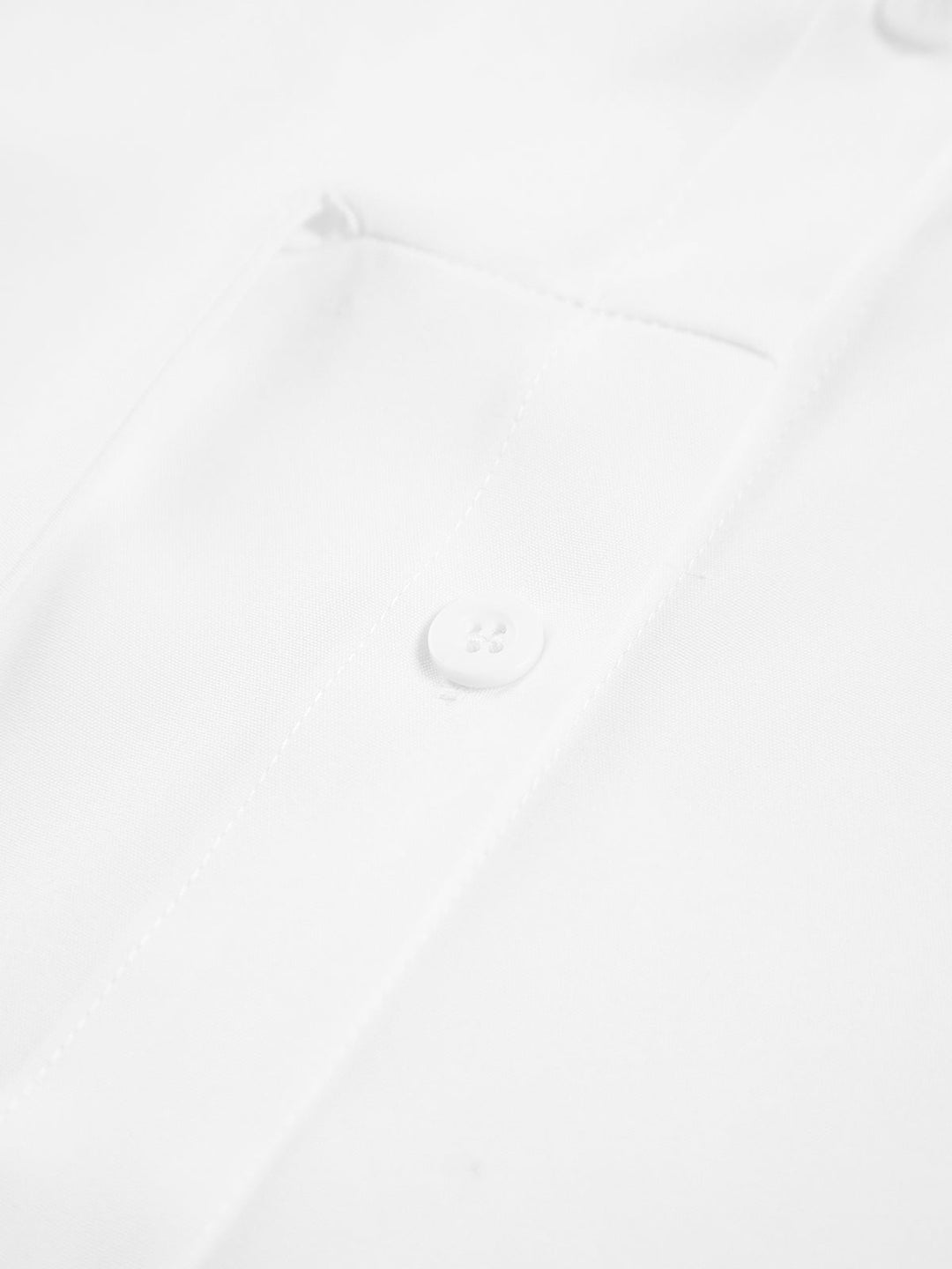 Hemd mit BindNord Taschenand in Der Taille Baumwollmischung Elegant und Zeitlos