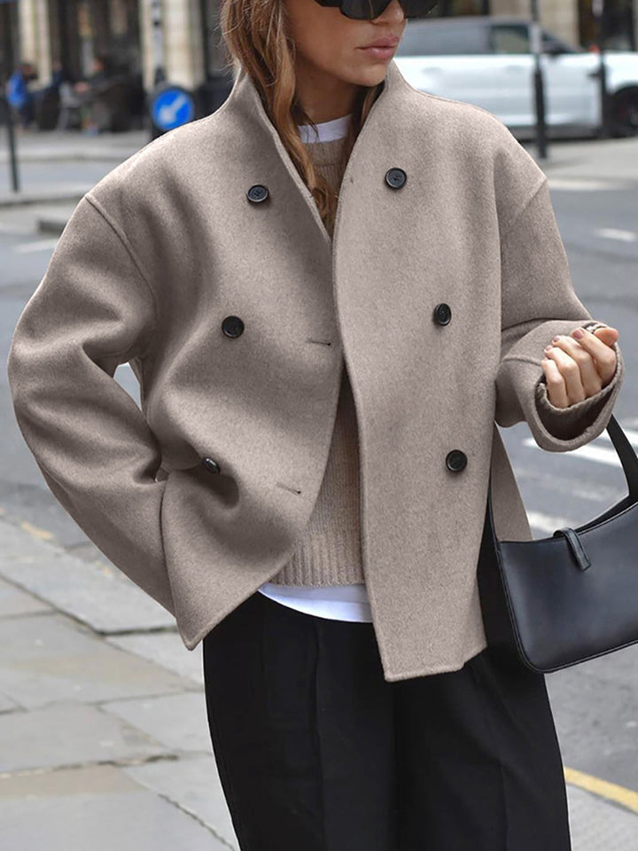 Damen Doppeltknopf Peacoat