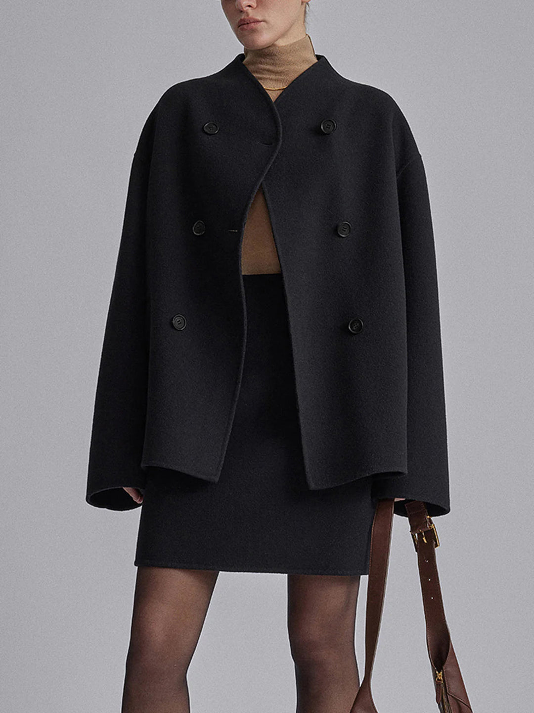 Damen Doppeltknopf Peacoat