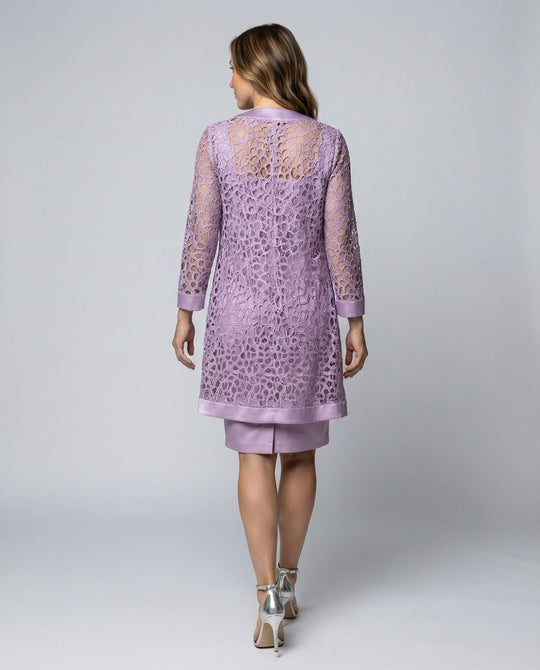 Elegantes Spitzen Cardigan Kleid