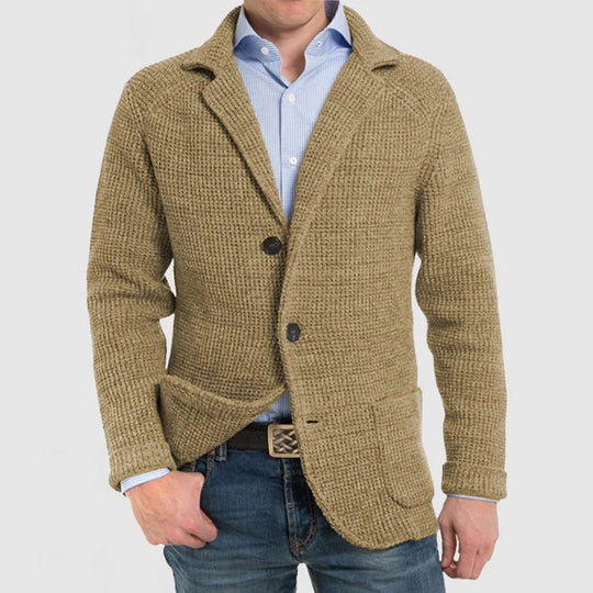 Herren Strickblazer mit zwei Knöpfen - Arvani