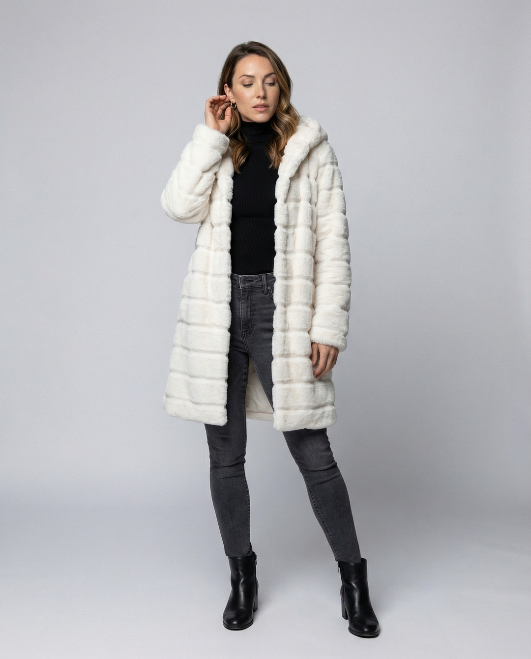 Elegante Fleece Winterjacke Damen