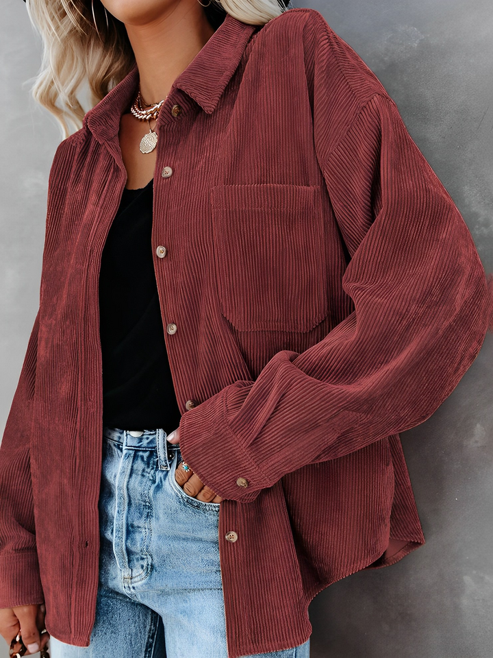 Nord Taschen | Kord Knopf-Jacke