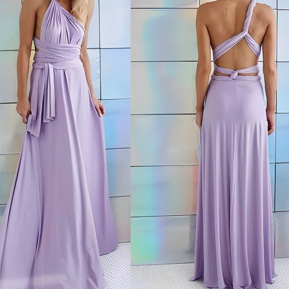 Elegantes Baumwoll Wickelkleid