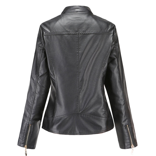 Elegante Lederjacke Mit Modernem Schnitt - Arvani